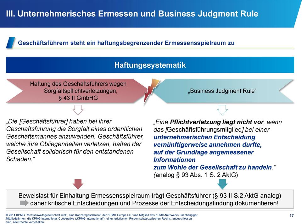 Geschäftsführer, welche ihre Obliegenheiten verletzen, haften der Gesellschaft solidarisch für den entstandenen Schaden.