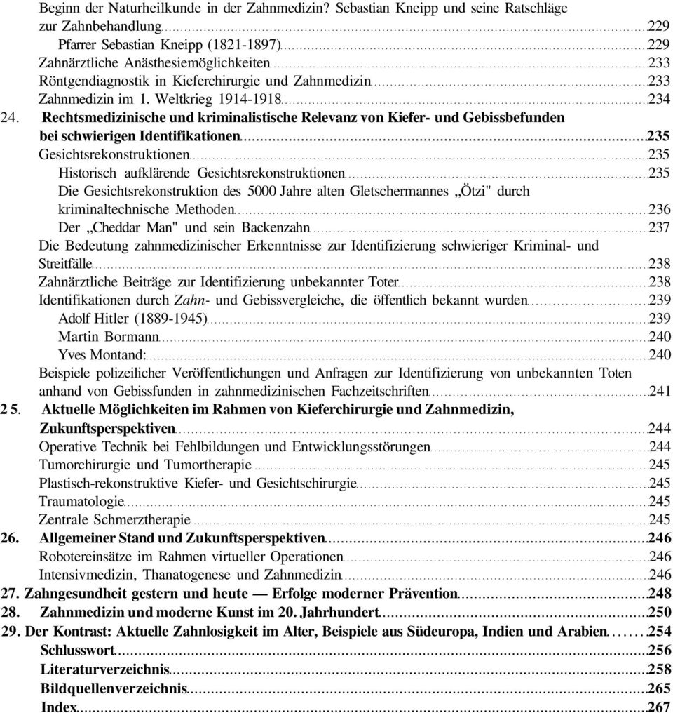 233 Zahnmedizin im 1. Weltkrieg 1914-1918 234 24.