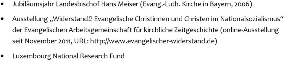 ? Evangelische Christinnen und Christen im Nationalsozialismus der Evangelischen