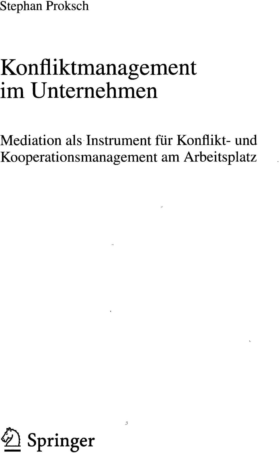 Instrument für Konflikt- und