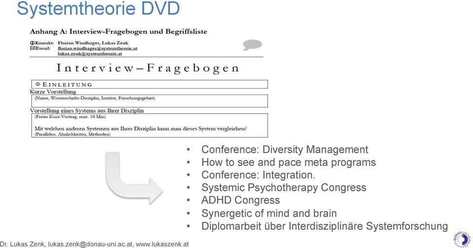 Systemic Psychotherapy Congress ADHD Congress Synergetic