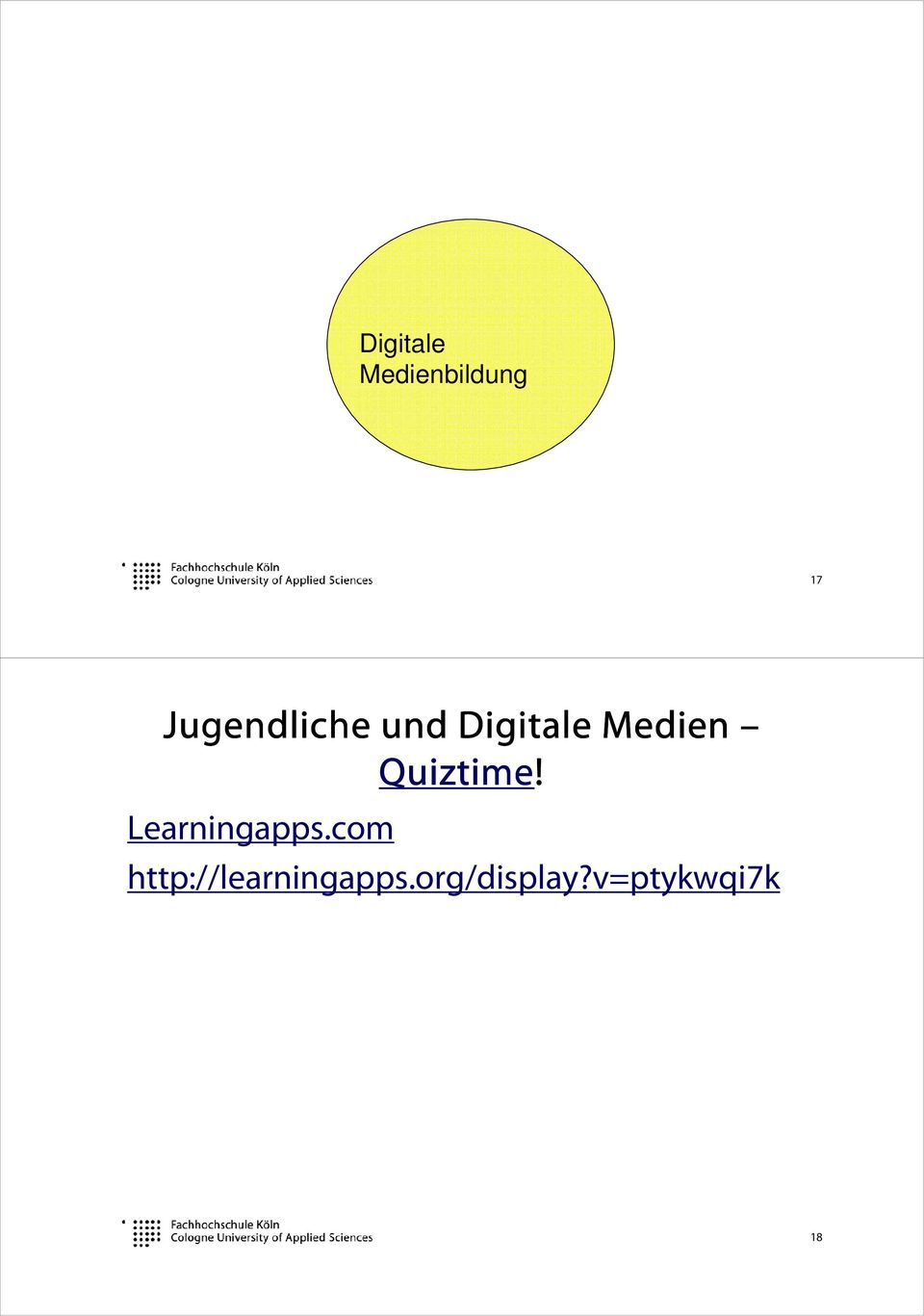 Quiztime! Learningapps.