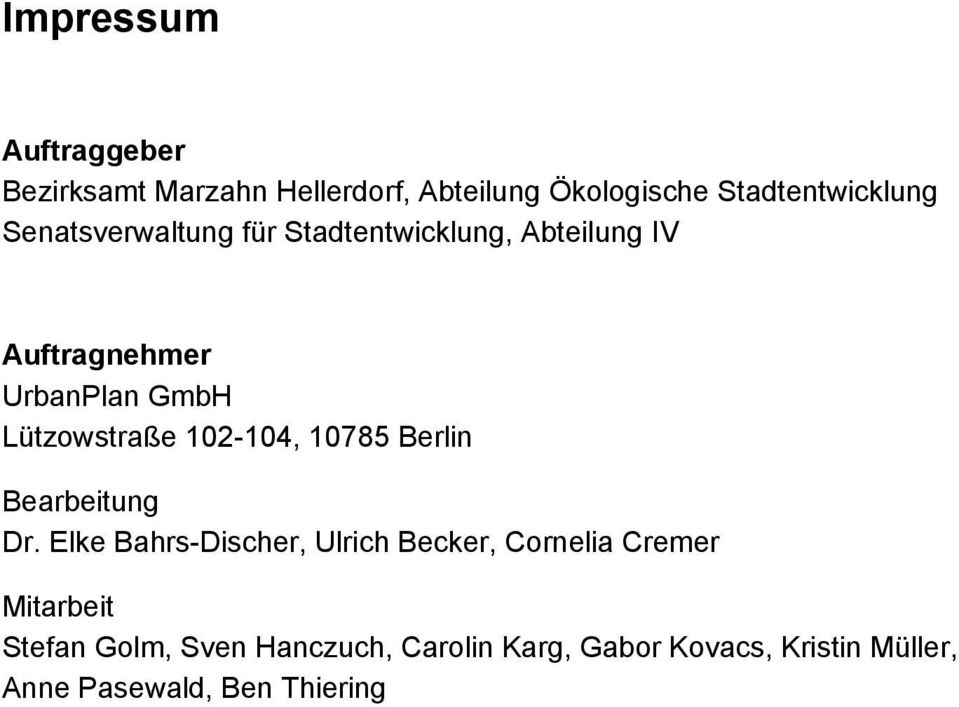102-104, 10785 Berlin Bearbeitung Dr.