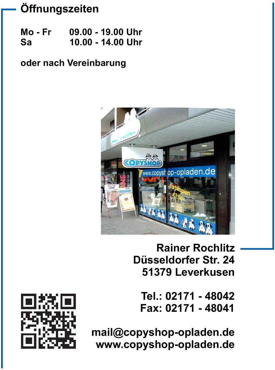 Düsseldorfer Str. 24 51379 Leverkusen Tel.