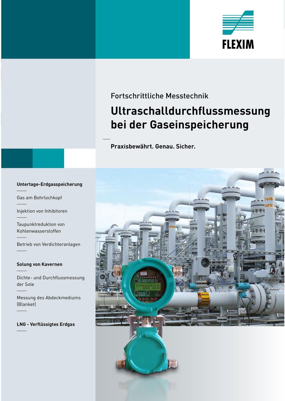 Untertage-Erdgasspeicherung Gas am Bohrlochkopf Injektion von Inhibitoren Taupunktreduktion von