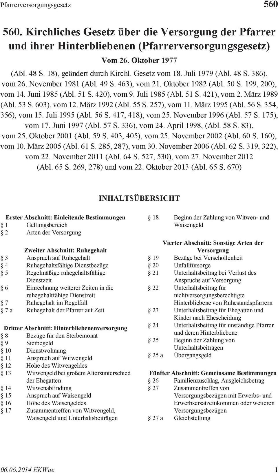 März 1989 (Abl. 53 S. 603), vom 12. März 1992 (Abl. 55 S. 257), vom 11. März 1995 (Abl. 56 S. 354, 356), vom 15. Juli 1995 (Abl. 56 S. 417, 418), vom 25. November 1996 (Abl. 57 S. 175), vom 17.