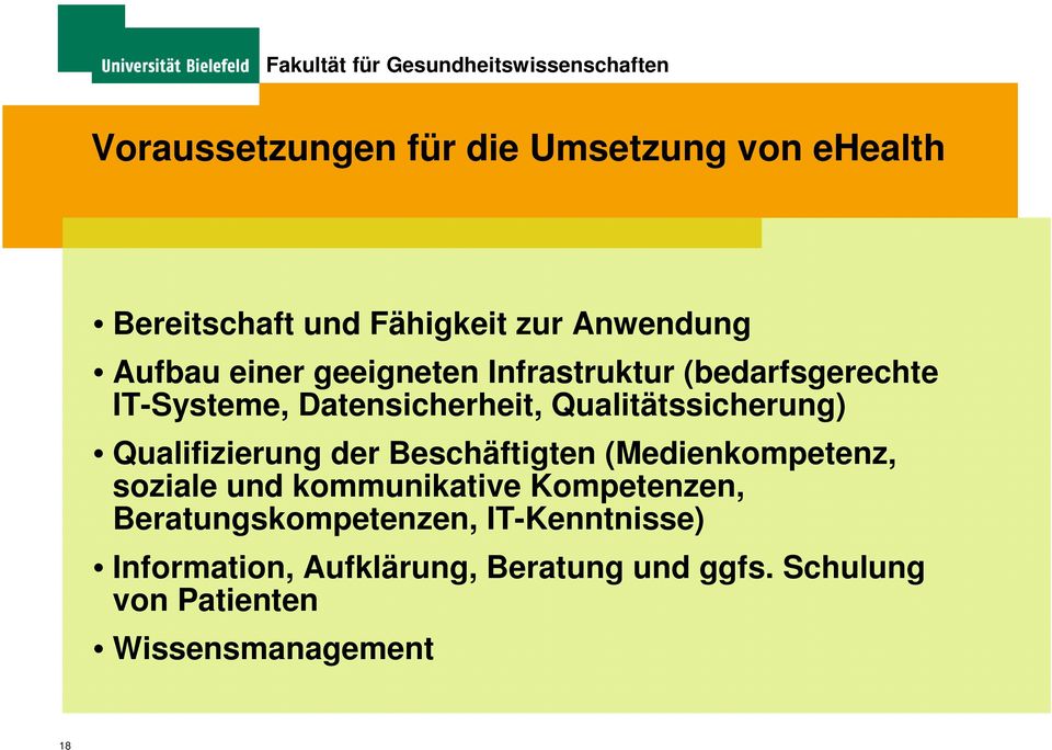 Qualifizierung der Beschäftigten (Medienkompetenz, soziale und kommunikative Kompetenzen,