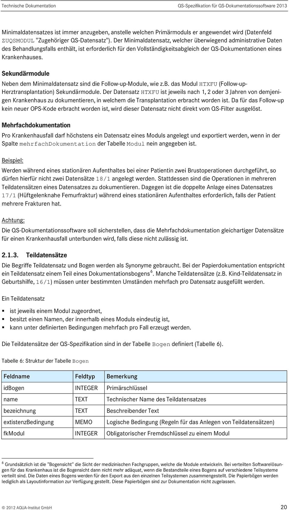 Sekundärmodule Neben dem Minimaldatensatz sind die Follow-up-Module, wie z.b. das Modul HTXFU (Follow-up- Herztransplantation) Sekundärmodule.