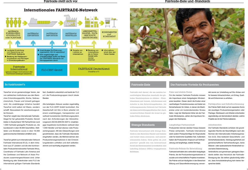 v. die Produzentengruppen durch lokale nachteiligten Menschen innerhalb des glo- Für die meisten Fairtrade-Produkte müssen für bessere Anbautechniken, um Ertrag, Quali- chen Entwicklungspolitik,