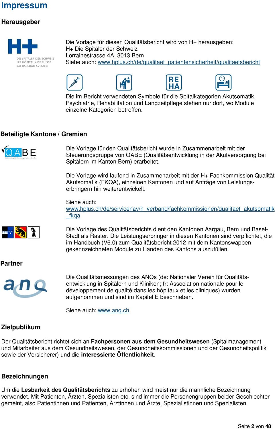 Module einzelne Kategorien betreffen.