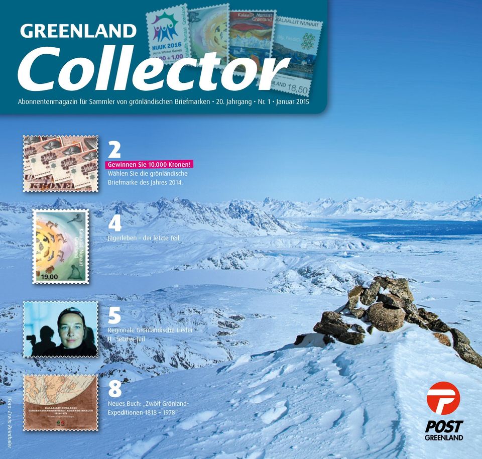Wählen Sie die grönländische Briefmarke des Jahres 2014.