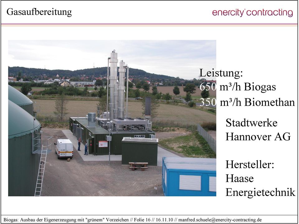 Biogas: Ausbau der Eigenerzeugung mit "grünem" Vorzeichen //
