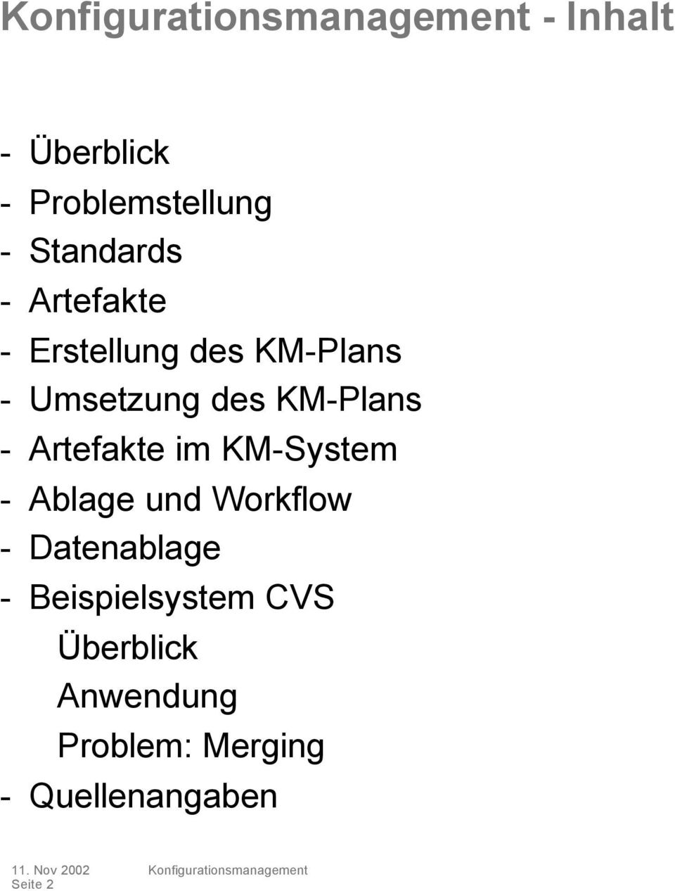 KM-System - Ablage und Workflow - Datenablage - Beispielsystem