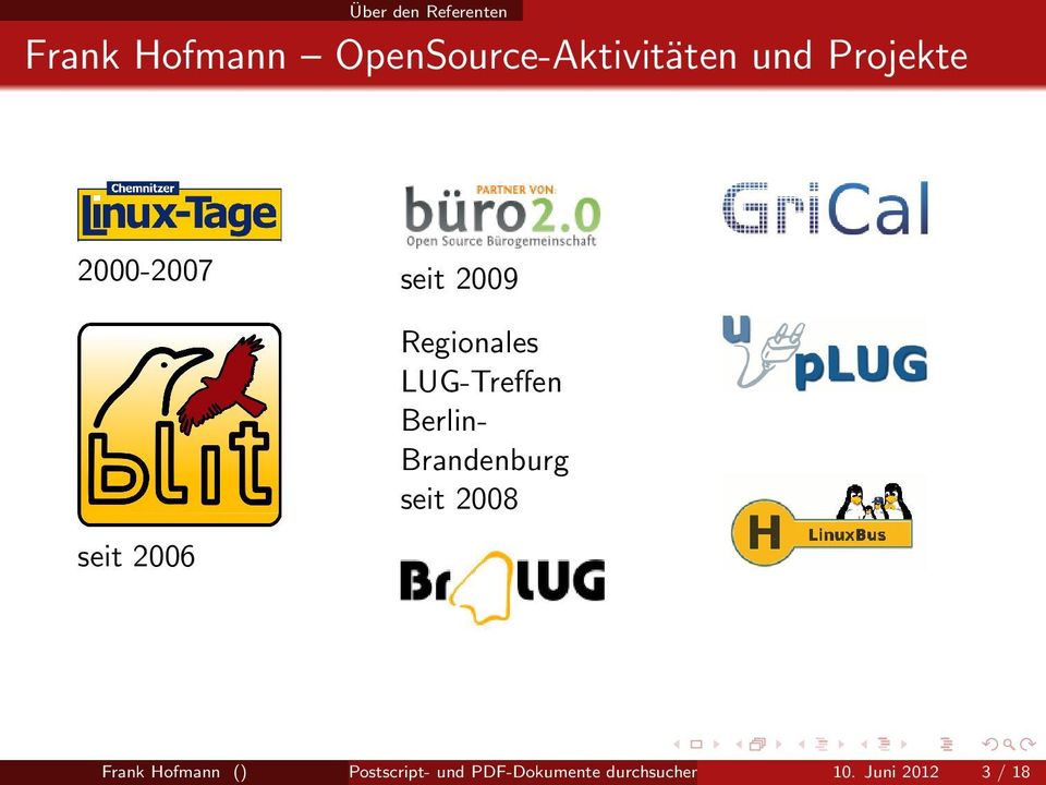 LUG-Treffen Berlin- Brandenburg seit 2008 Frank Hofmann