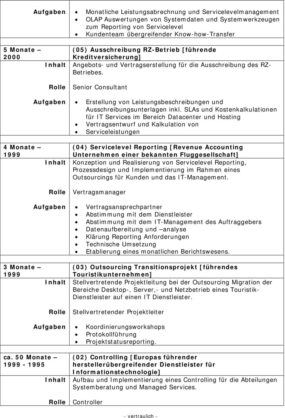 Erstellung von Leistungsbeschreibungen und Ausschreibungsunterlagen inkl.