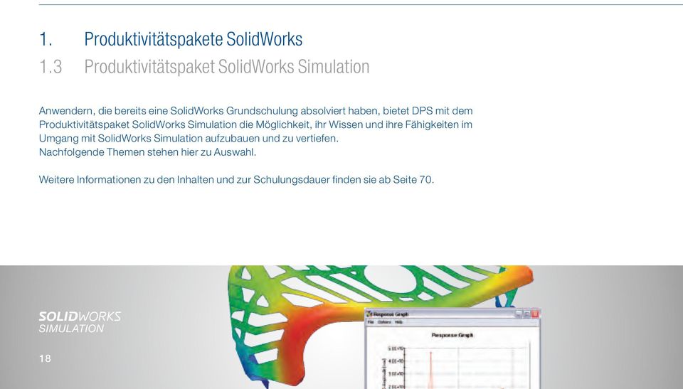 bietet DPS mit dem Produktivitätspaket SolidWorks Simulation die Möglichkeit, ihr Wissen und ihre Fähigkeiten im