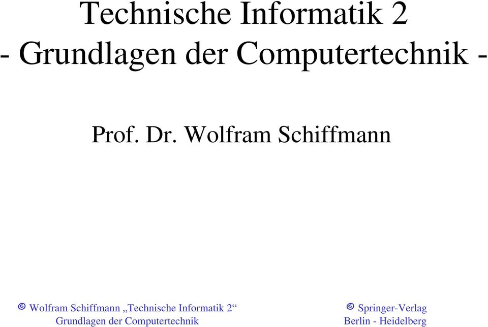 Wolfram Schiffmann