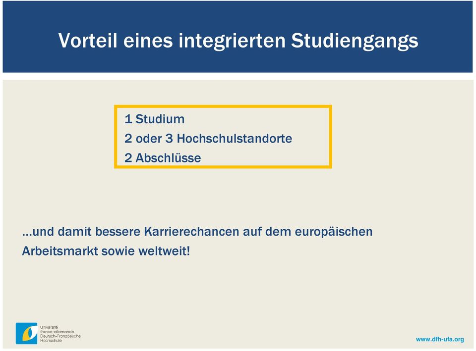 Abschlüsse und damit bessere