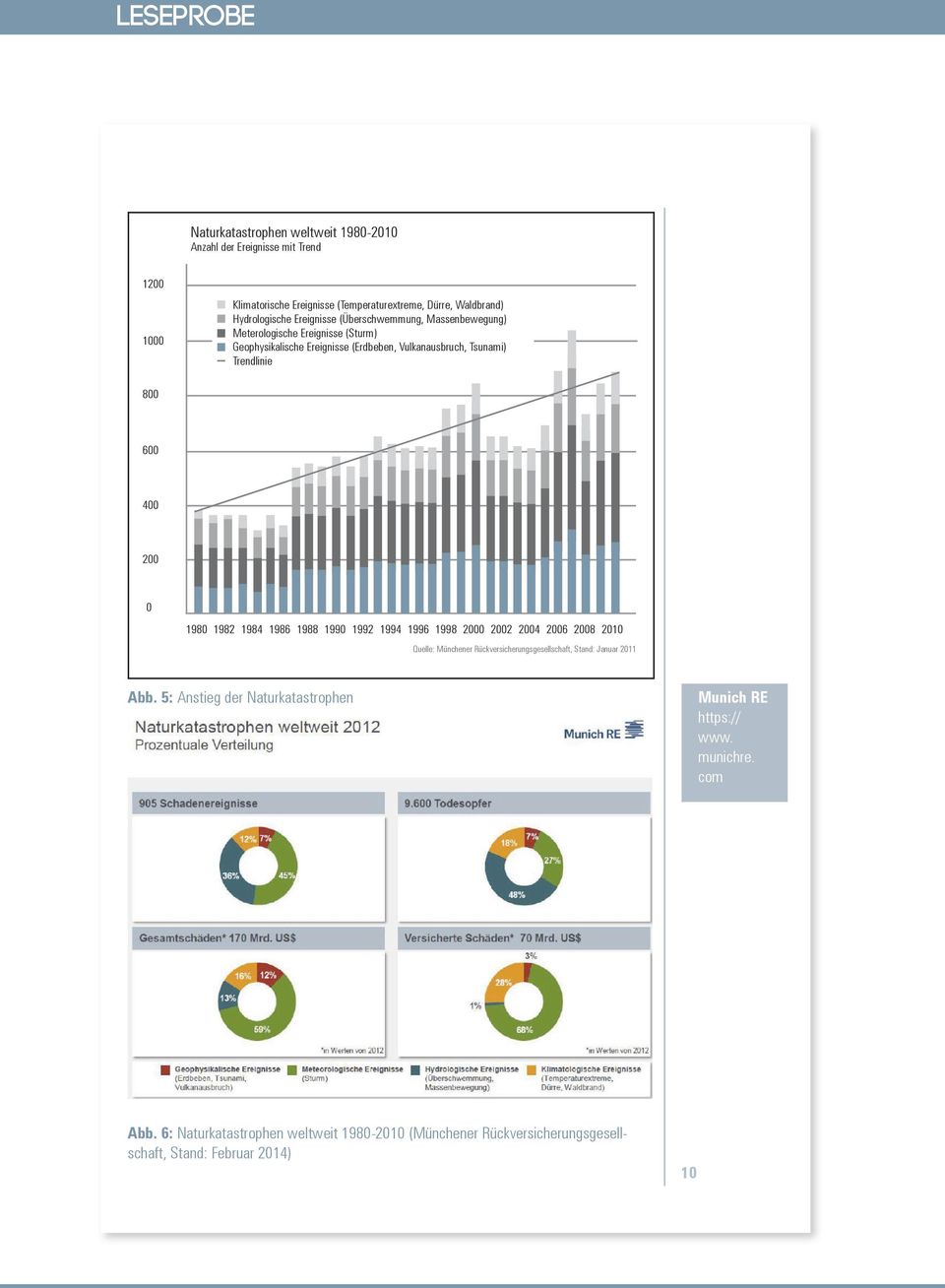 200 0 1980 1982 1984 1986 1988 1990 1992 1994 1996 1998 2000 2002 2004 2006 2008 2010 Quelle: Münchener Rückversicherungsgesellschaft, Stand: Januar 2011 Abb.