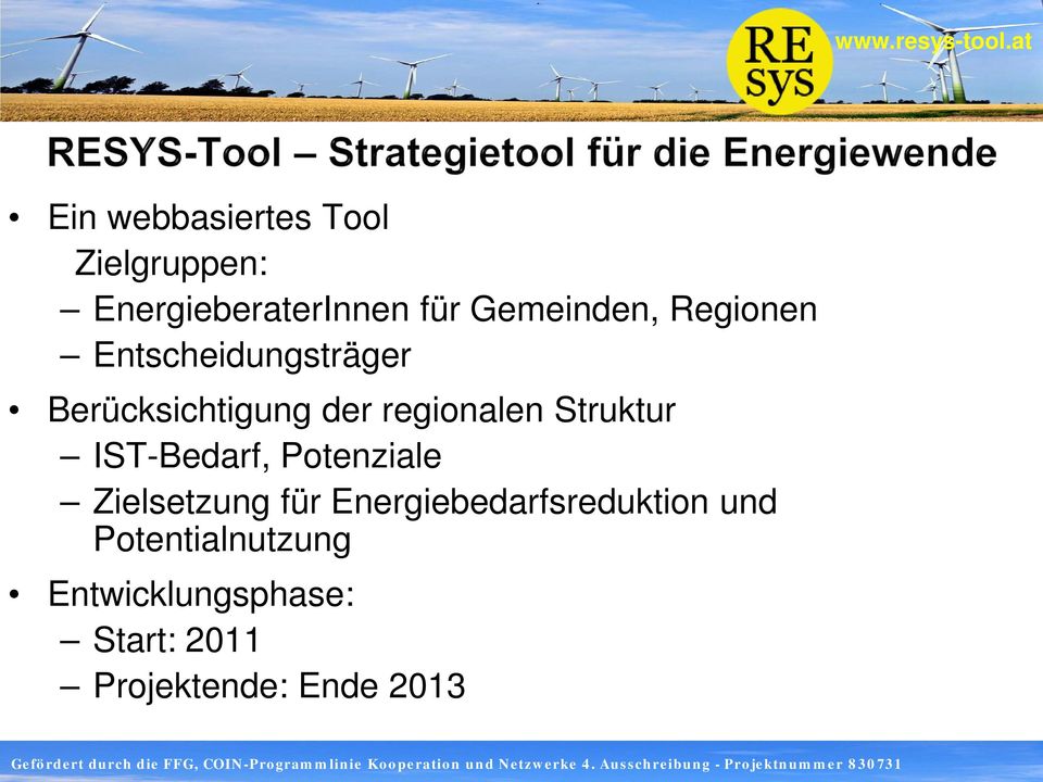 IST-Bedarf, Potenziale Zielsetzung für Energiebedarfsreduktion und