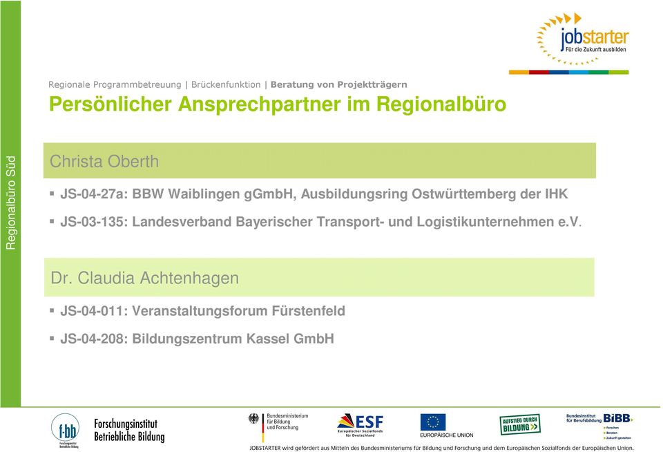 Landesverband Bayerischer Transport- und Logistikunternehmen e.v. Dr.