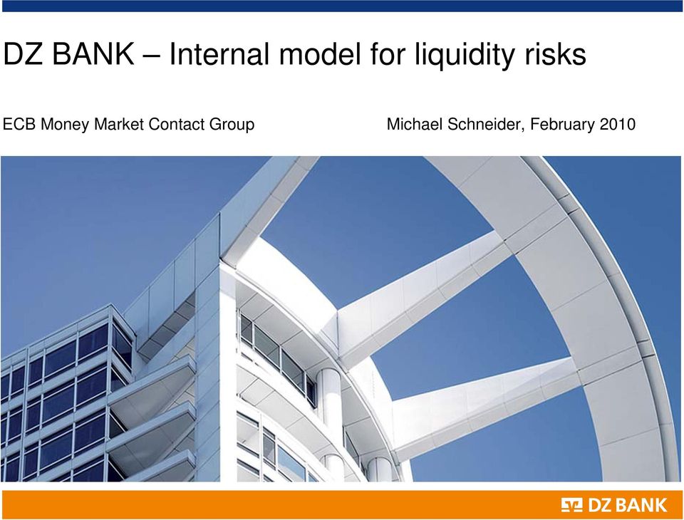 21 Seite 1 DZ BANK Internal model for