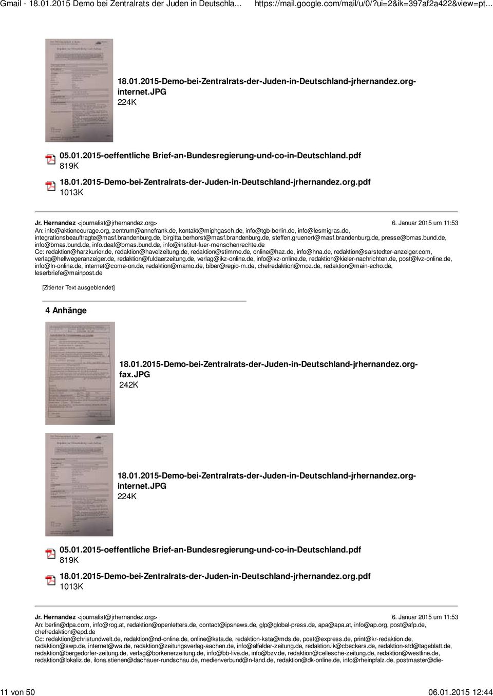 brandenburg.de, steffen.gruenert@masf.brandenburg.de, presse@bmas.bund.de, info@bmas.bund.de, info.deaf@bmas.bund.de, info@institut-fuer-menschenrechte.de Cc: redaktion@harzkurier.