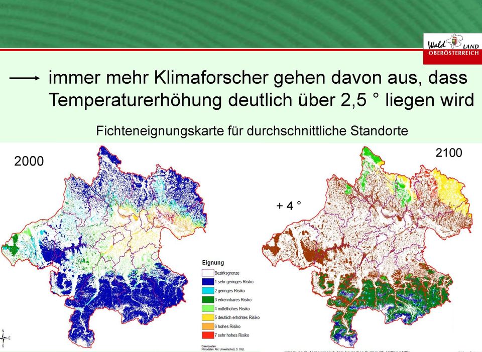 liegen wird 2000 Fichteneignungskarte für