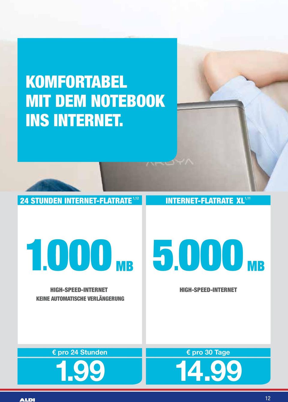 INTERNET-FLATRATE XL 1,11 1.000 5.