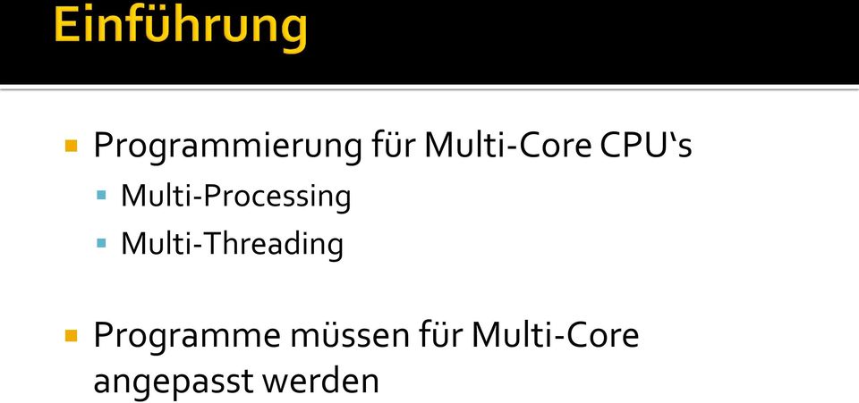 Multi-Threading Programme