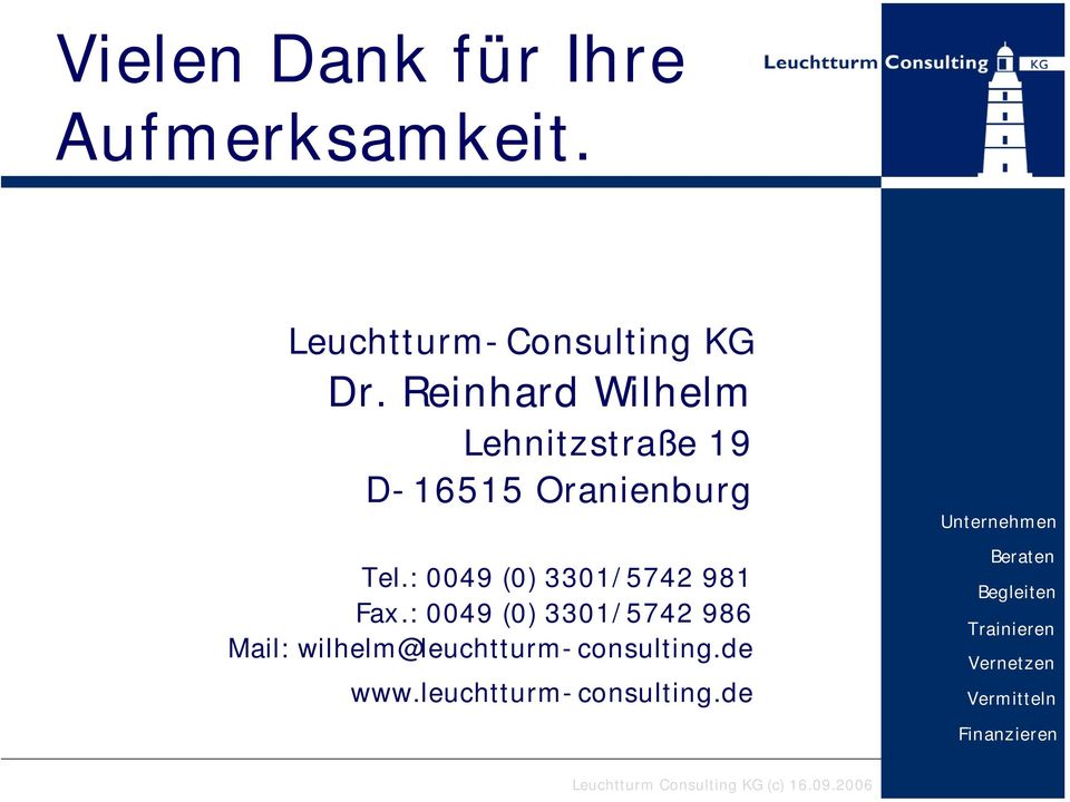 Reinhard Wilhelm Lehnitzstraße 19 D-16515 Oranienburg Tel.