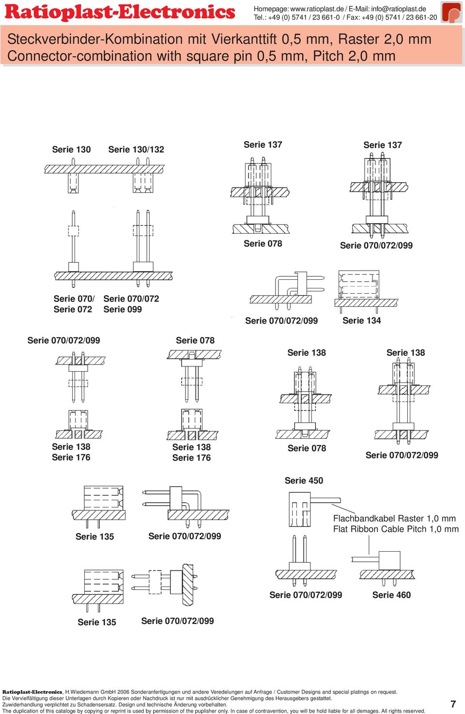 B Layout Serie 130 Serie 130/132 Serie 137 Serie 137 1,27mm 1,0mm Serie 078 Serie 070/072/099 2,0mm Serie 070/ Serie 070/072 Serie 072 Serie 099 Serie 070/072/099 Serie 078 Serie 070/072/099 Serie