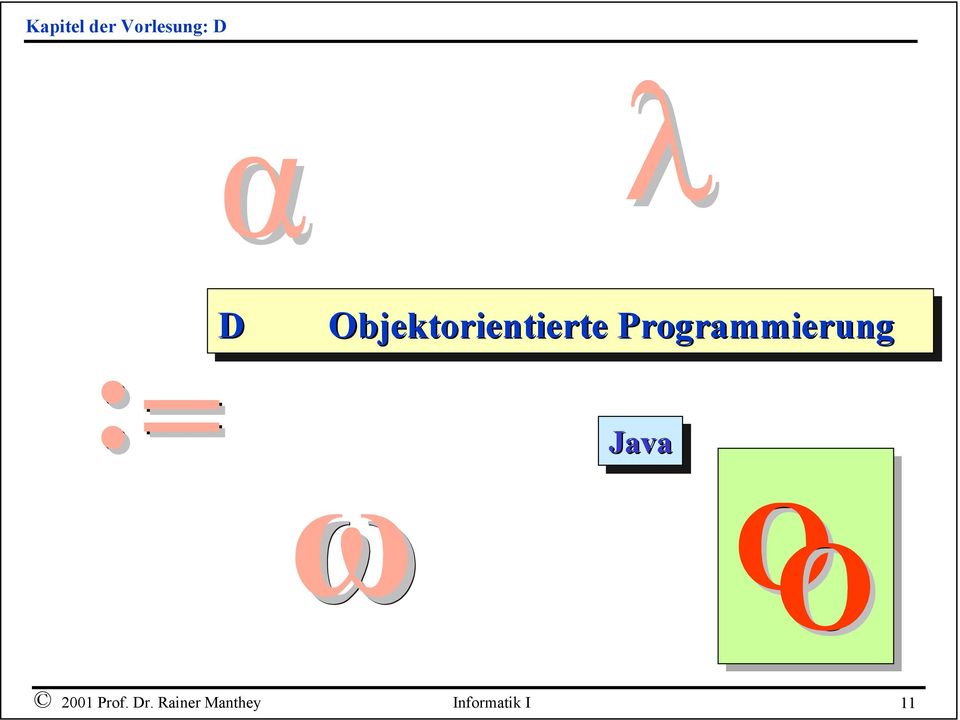 Programmierung Java 2001