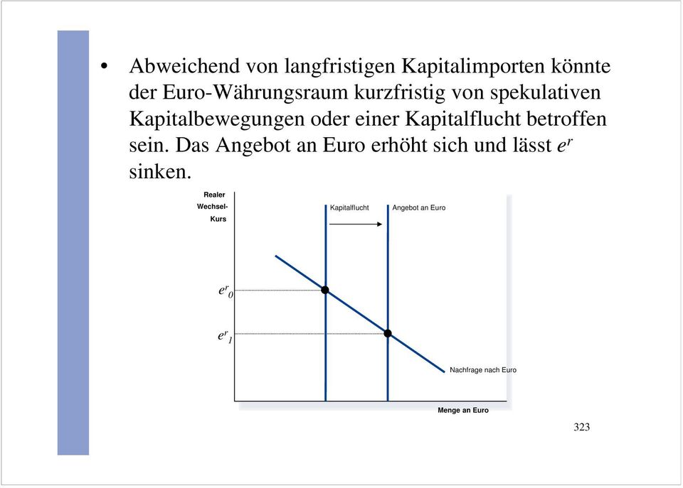 Kapitalbewegungen oder einer Kapitalflucht betroffen sein.