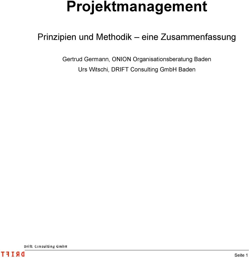 Germann, ONION Organisationsberatung