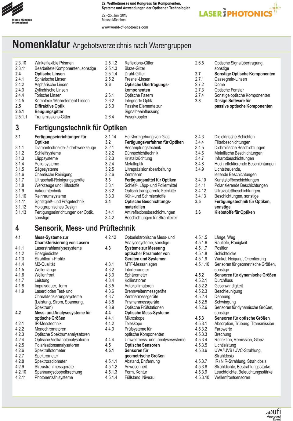 1.3 Läppsysteme 3.1.4 Poliersysteme 3.1.5 Sägesysteme 3.1.6 Chemische Reinigung 3.1.7 Ultraschall-Reinigungsgeräte 3.1.8 Werkzeuge und Hilfsstoffe 3.1.9 Vakuumtechnik 3.1.10 Reinraumsysteme 3.1.11 Spritzgieß- und Prägetechnik 3.