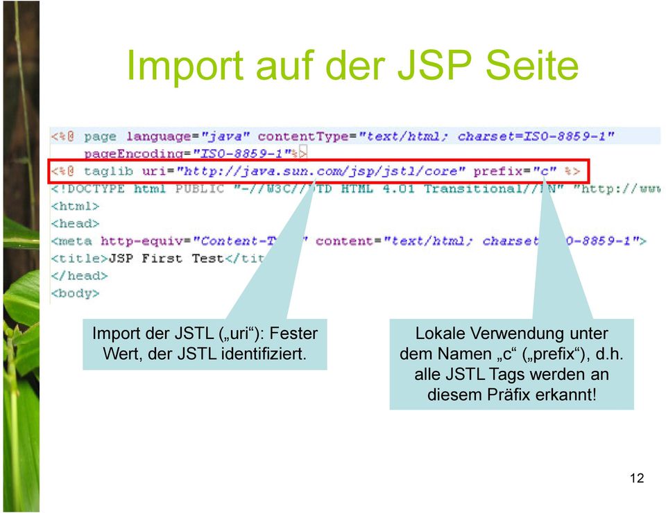 Lokale Verwendung unter dem Namen c ( prefix ),