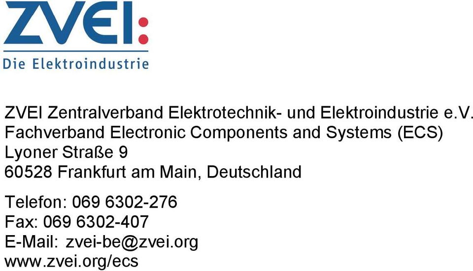 Fachverband Electronic Components and Systems (ECS) Lyoner