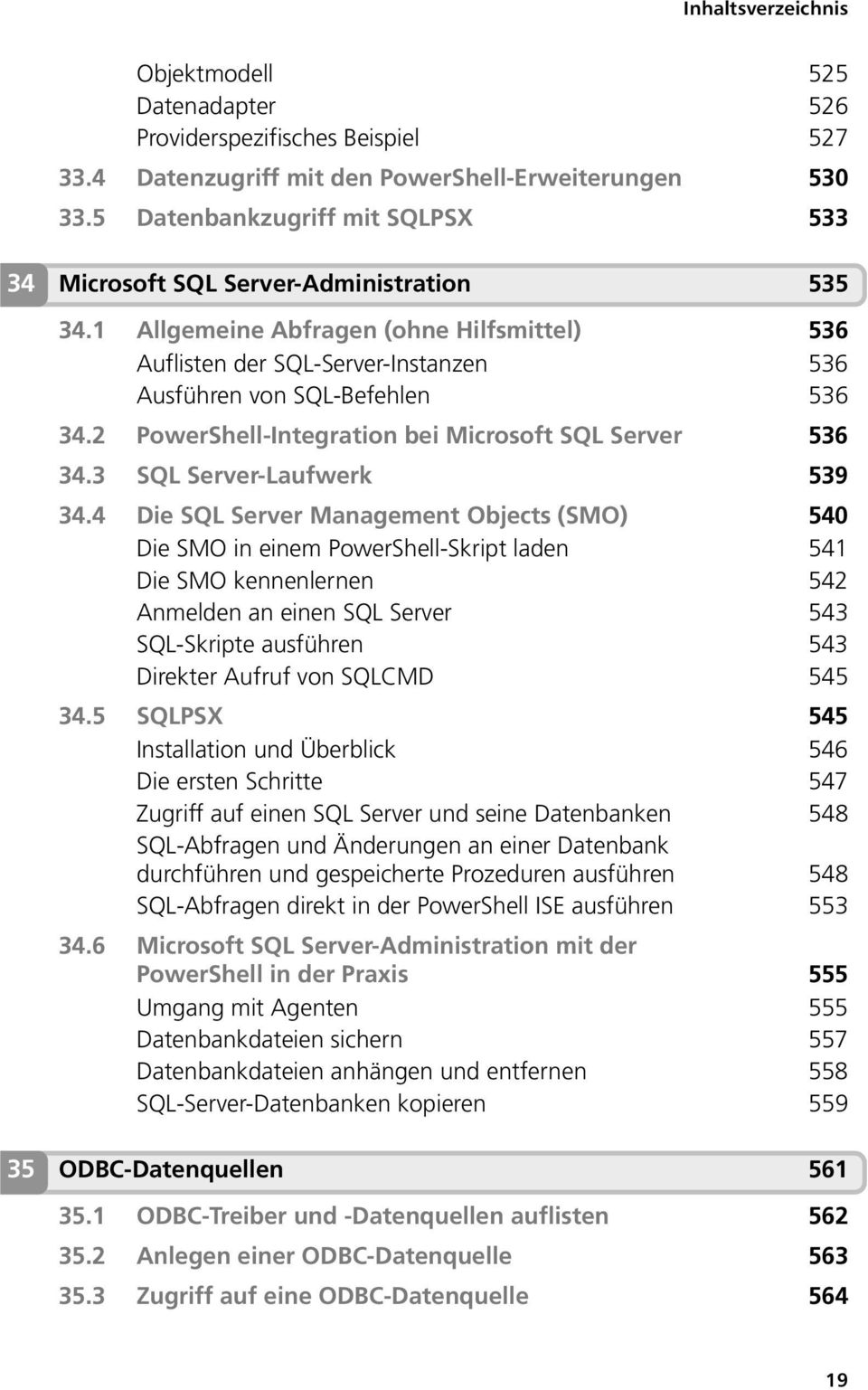 2 PowerShell-Integration bei Microsoft SQL Server 536 34.3 SQL Server-Laufwerk 539 34.