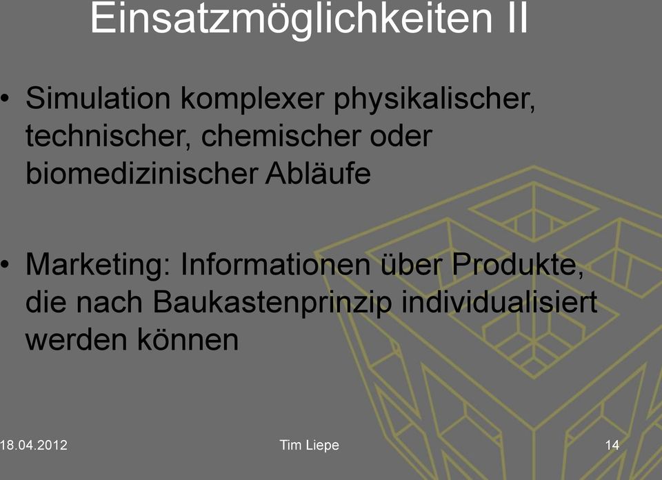 biomedizinischer Abläufe Marketing: Informationen über