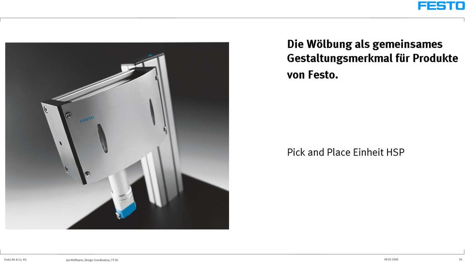 Pick and Place Einheit HSP Festo AG & Co.