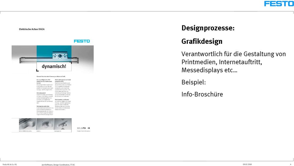 Messedisplays etc Beispiel: Info-Broschüre Festo AG &