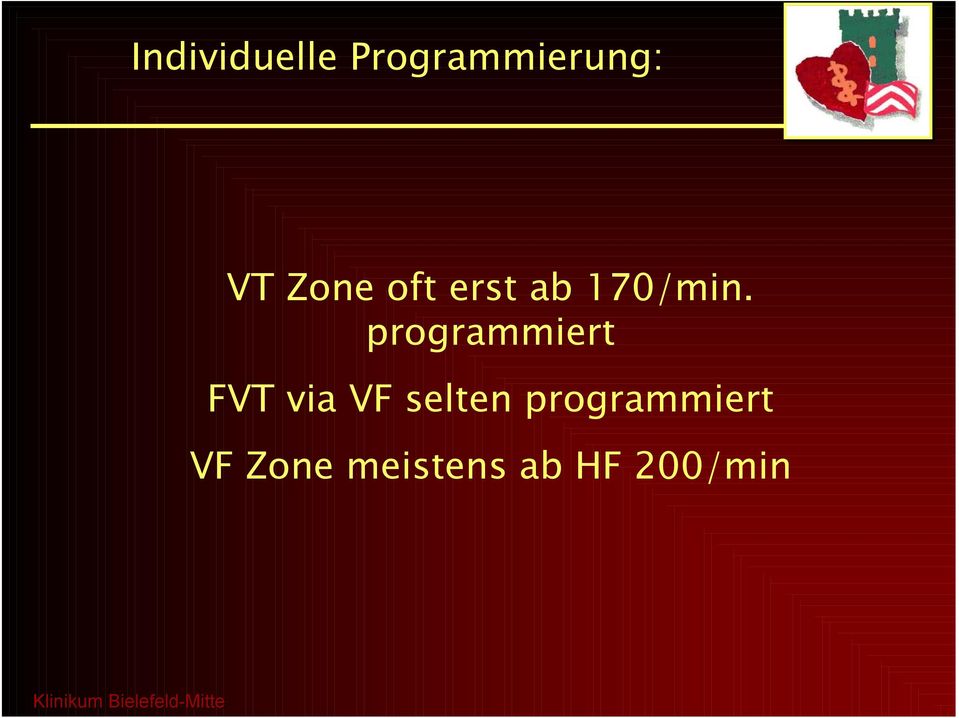 programmiert FVT via VF selten