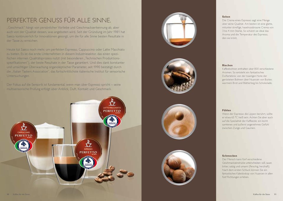 Heute tut Saeco noch mehr, um perfekten Espresso, Cappuccino oder Latte Macchiato zu bieten.