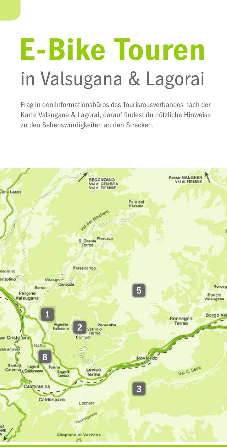 Karte Valsugana & Lagorai, darauf findest du