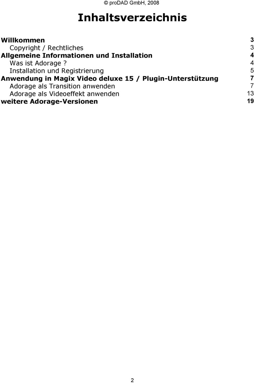 4 Installation und Registrierung 5 Anwendung in Magix Video deluxe 15 /
