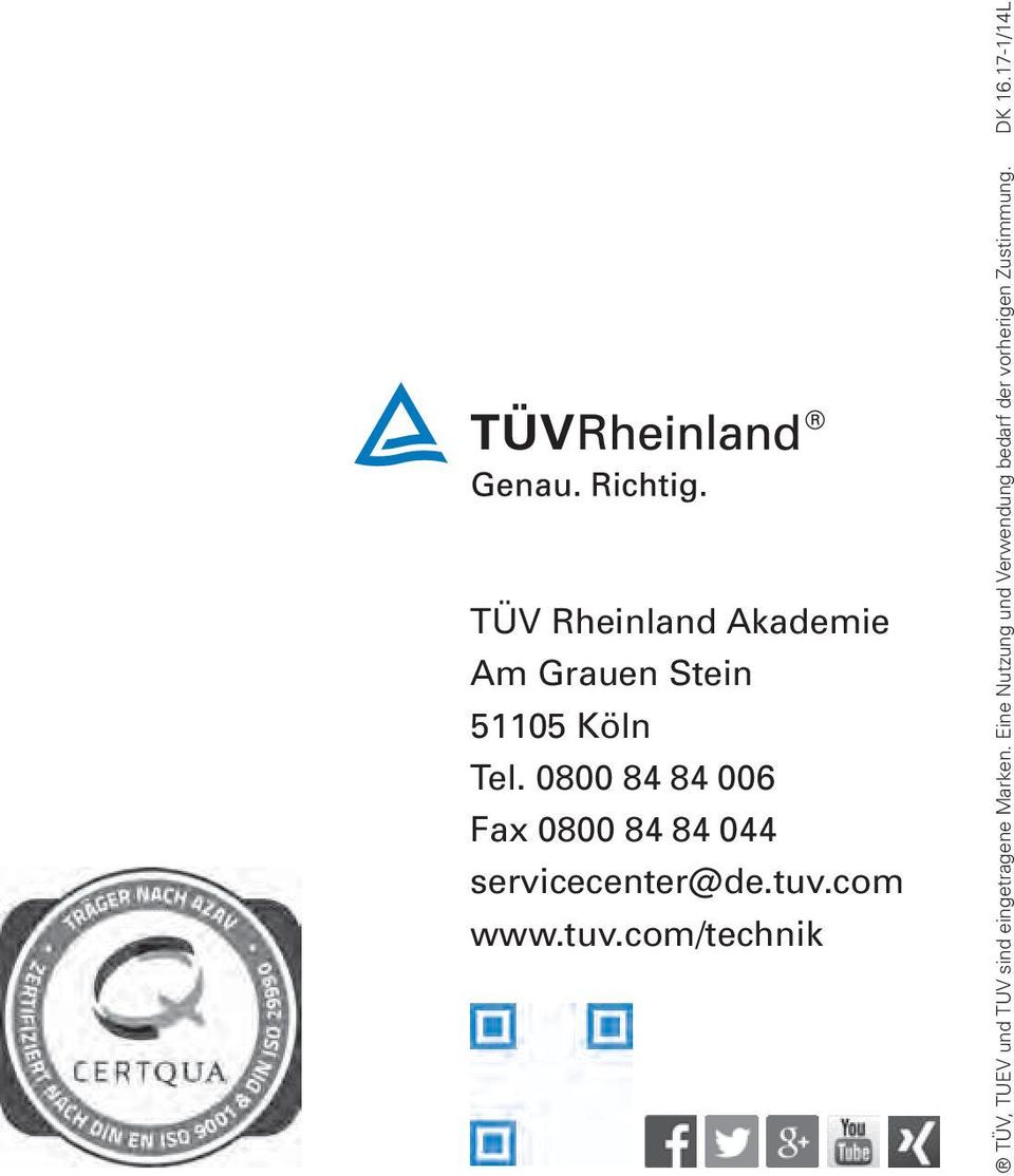 tuv.com/technik TÜV, TUEV und TUV sind eingetragene Marken.