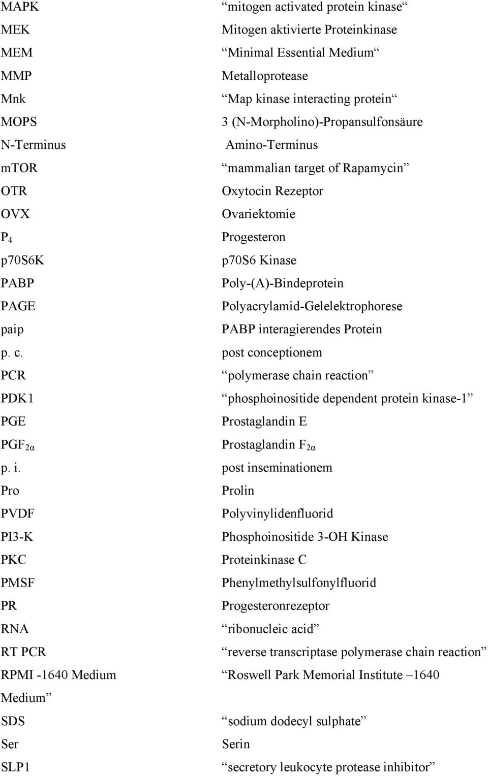 Polyacrylamid-Gelelektrophorese PABP interagierendes Protein p. c.