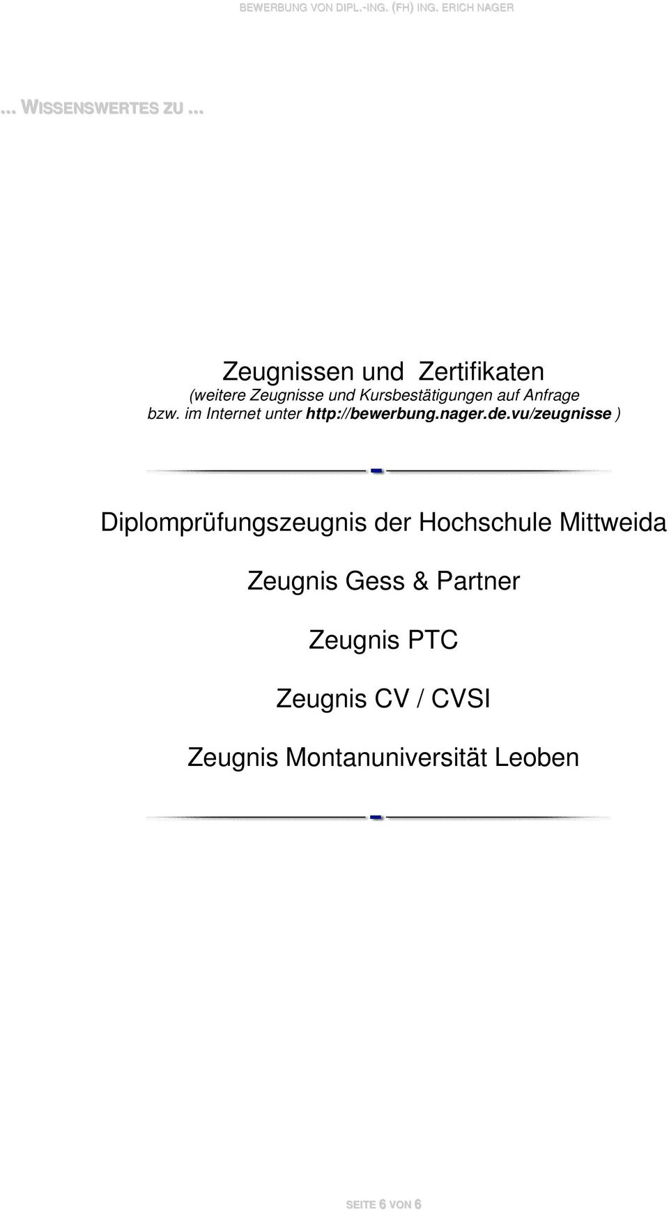 vu/zeugnisse ) Diplomprüfungszeugnis der Hochschule Mittweida Zeugnis