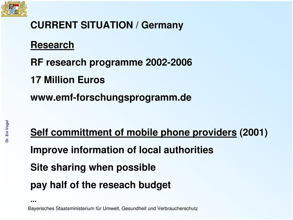 de Self committment of mobile phone providers (2001) Improve